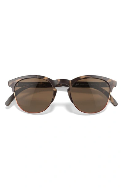 Shop Sunski Avila 51mm Polarized Browline Sunglasses In Tortoise Amber