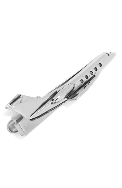 Shop Cufflinks, Inc 3d Airplane Tie Clip In Silver