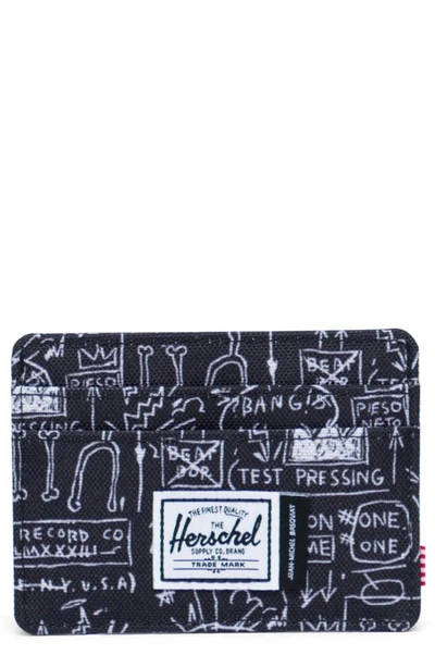 Shop Herschel Supply Co Charlie Basquiat Card Case In Basquiat Beat Bop