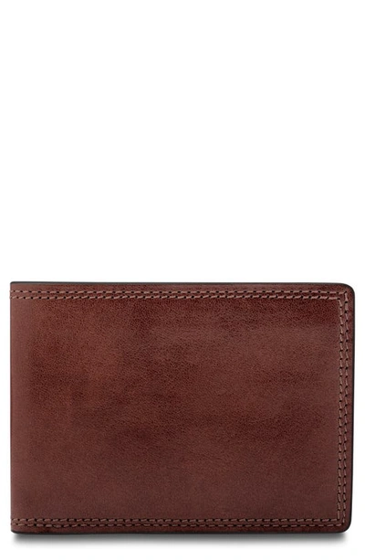 Shop Bosca Leather Bifold Wallet In Dark Brown
