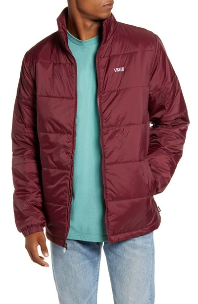 Shop Vans Layton Water Resistant Nylon Puffer Jacket In Port Royale