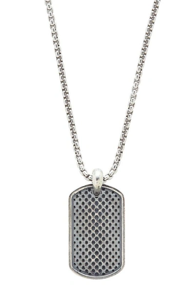 Shop Degs & Sal Dog Tag Pendant Necklace In Silver