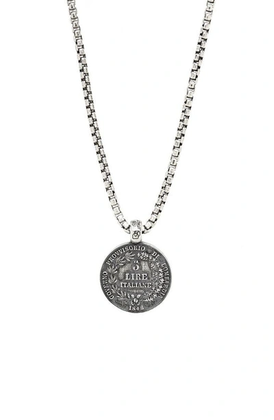 Shop Degs & Sal Ancient Coin Pendant Necklace In Silver