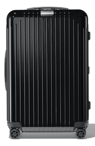 Shop Rimowa Essential Lite Check-in Medium 26-inch Wheeled Suitcase In Black