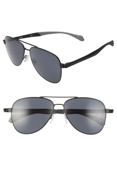 Hugo Boss 1077/s 60mm Aviator Sunglasses In Matte Black | ModeSens
