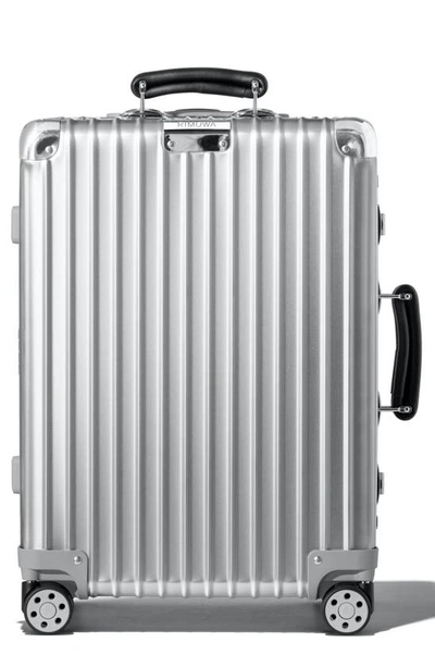 Shop Rimowa Classic Cabin 22-inch Wheeled Carry-on In Silver