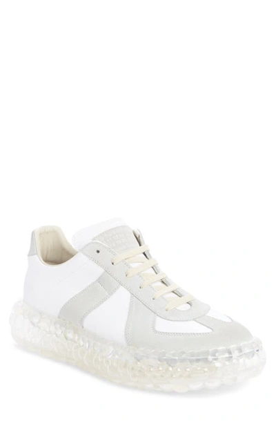 Shop Maison Margiela Replica Caviar Heel Sneaker In Off White