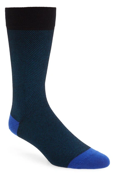 Shop Ted Baker Textured Socks In Teal-blue