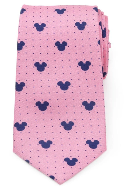 Shop Cufflinks, Inc Mickey Mouse Dot Silk Tie In Pink