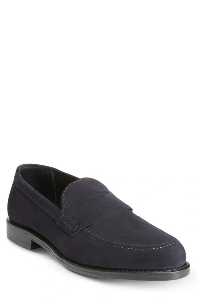 Shop Allen Edmonds Wooster Street Penny Loafer In Dark Navy