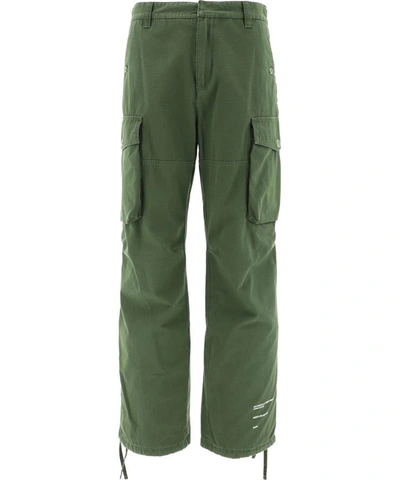 Shop Off-white "kombu" Cargo Pants In Green