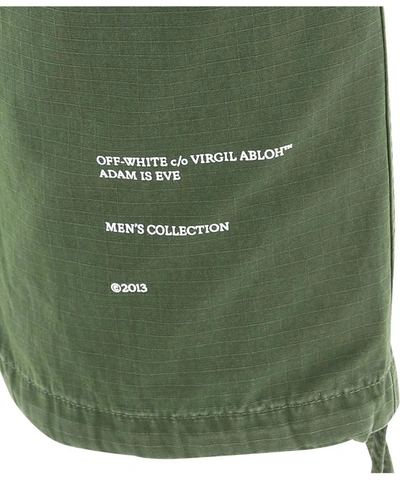 Shop Off-white "kombu" Cargo Pants In Green