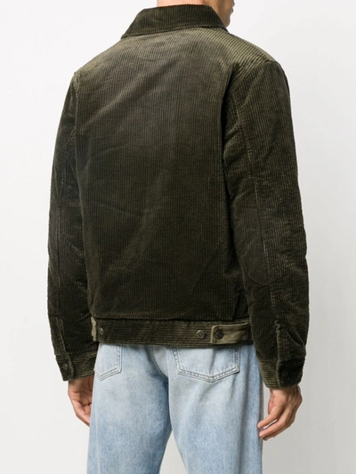 Shop Golden Goose Quilted Lining Corduroy Jacket In Black