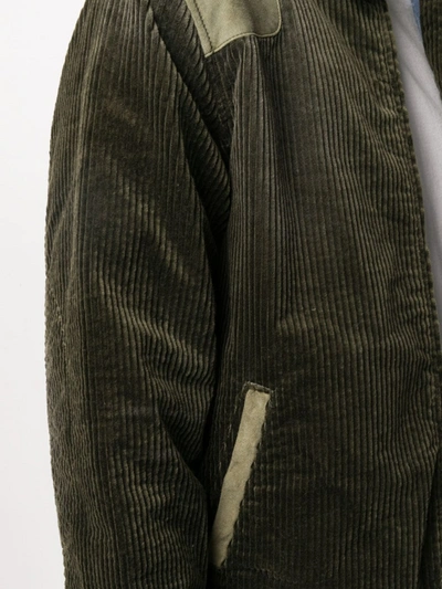 Shop Golden Goose Quilted Lining Corduroy Jacket In Black