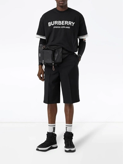 Shop Burberry Logo Print T-shirt In Black