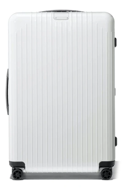 Shop Rimowa Essential Lite Check-in Large 31-inch Wheeled Suitcase In White