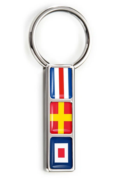 Shop M-clipr M-clip® M-clip Nautical Flag Key Ring In Silver
