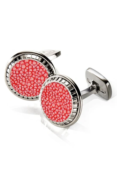 Shop M-clipr M-clip Stingray Cuff Links In Red