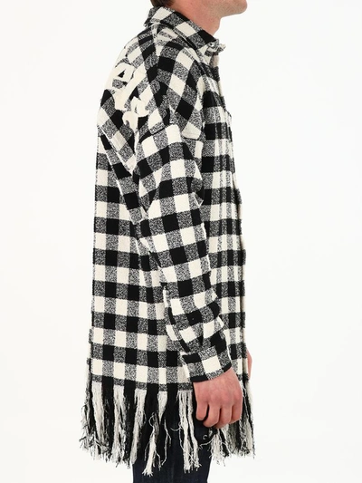 Shop Palm Angels Checked Overshirt In Black