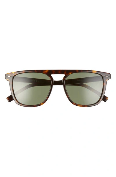 Shop Hugo Boss 54mm Polarized Retro Sunglasses In Dark Havana