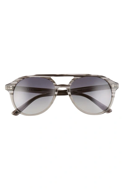 Shop Salt Rockwood 56mm Polarized Aviator Sunglasses In Matte Grey