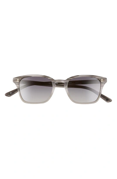 Shop Salt Fuller 50mm Polarized Rectangular Sunglasses In Matte Grey