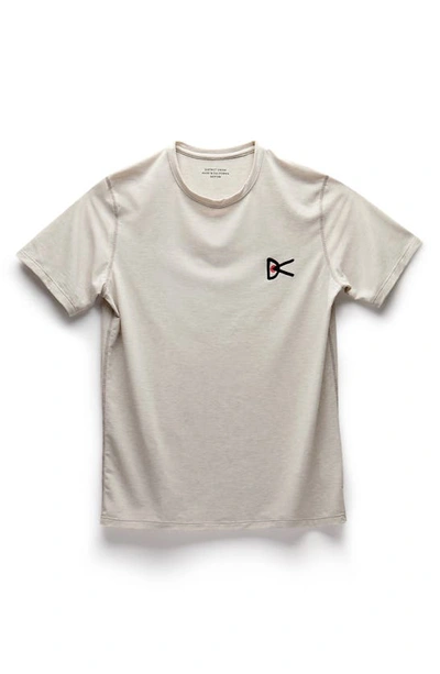 Shop District Vision Tadasana Performance Short Sleeve Graphic Tee In Oatmeal