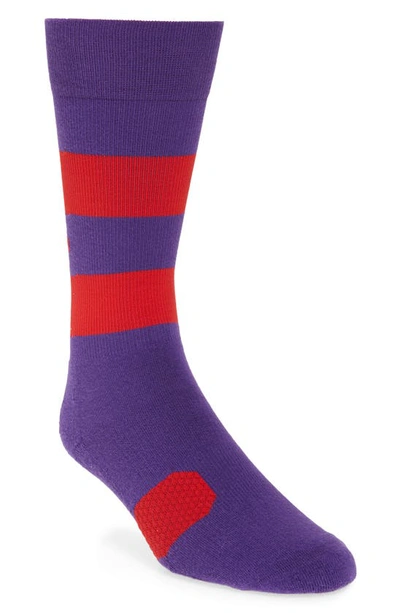 Shop District Vision Fred Running Socks In Purple