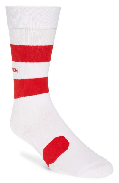 Shop District Vision Fred Running Socks In White