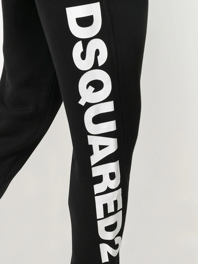 Shop Dsquared2 Logo-print Track Pants In Nero