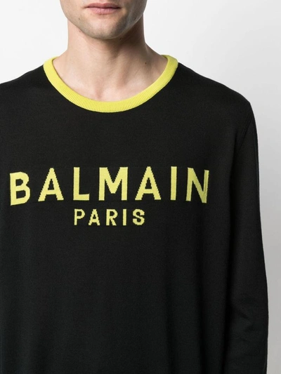 Shop Balmain Sweaters Black