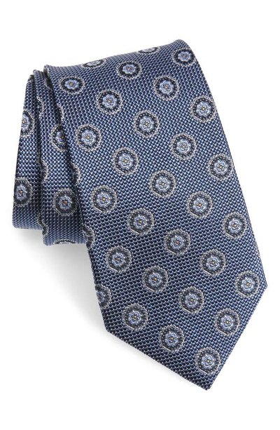 Shop Nordstrom Men's Shop Medallion Silk Tie In Navy