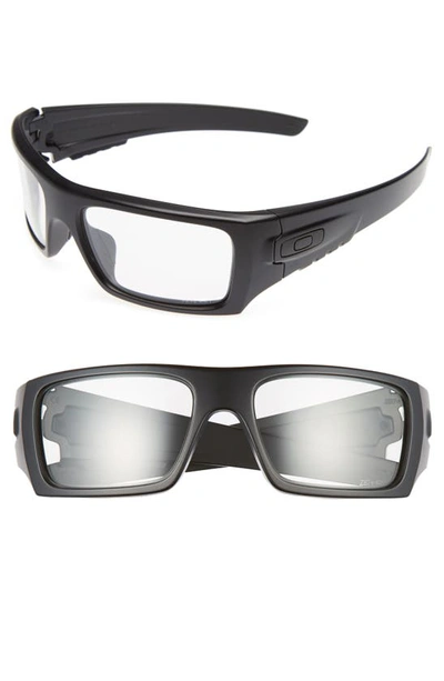 Shop Oakley Det Cord 61mm Sunglasses In Black/clear