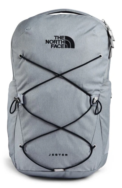 Shop The North Face Jester Campus Backpack In Mid Grey Dark Heather/ Black