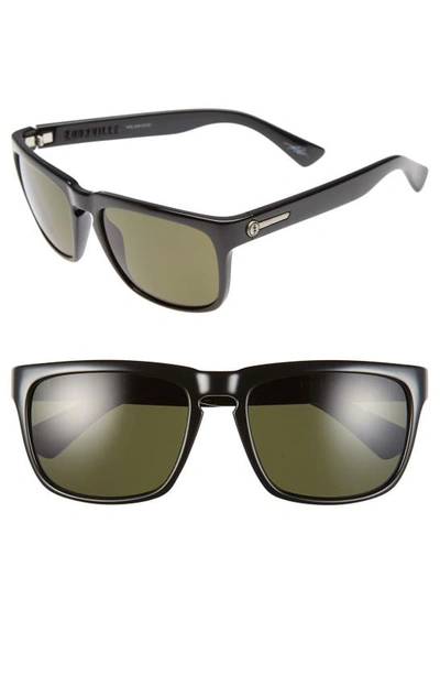 Shop Electric Knoxville 56mm Polarized Sunglasses In Gloss Black/ Grey Polar