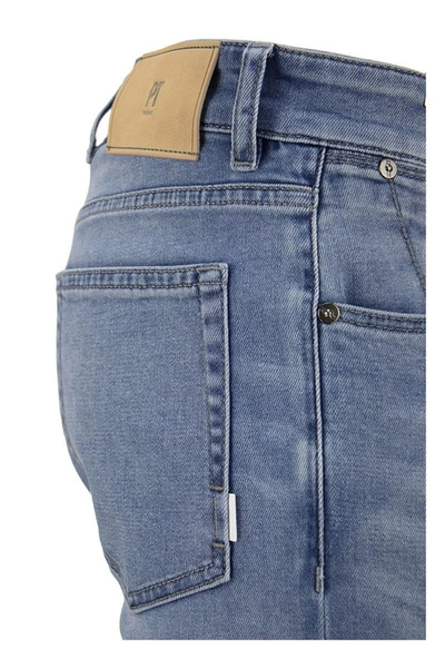 Shop Pt Pantaloni Torino Super Slim Cotton Jeans "swing" In Light Blue