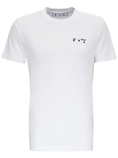 Shop Off-white Jersey T-shirt With Logo In White