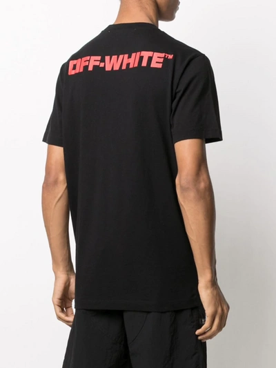 Shop Off-white Off White Dematerializatio S/s Slim Tee Black Red