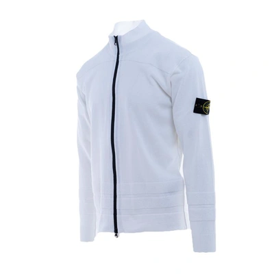 Shop Stone Island Sweaters White