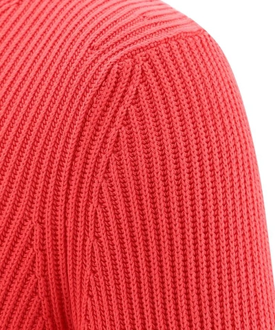 Shop Malo Ribbed Sweater In Red