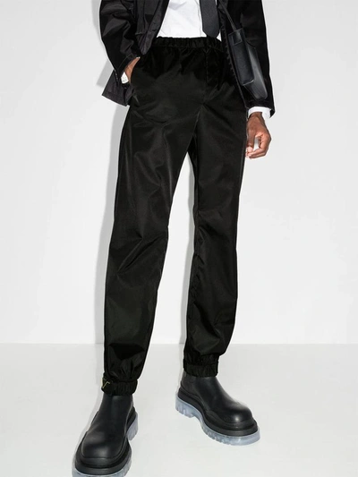 Shop Prada Tapered Track Trousers In White