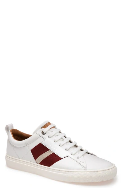 Shop Bally 'helvio' Sneaker In White/white