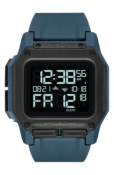 Shop Nixon Regulus Digital Watch, 46mm In Dark Slate