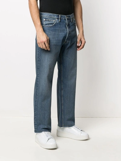 Shop Maison Margiela Straight-leg Denim Jeans In White