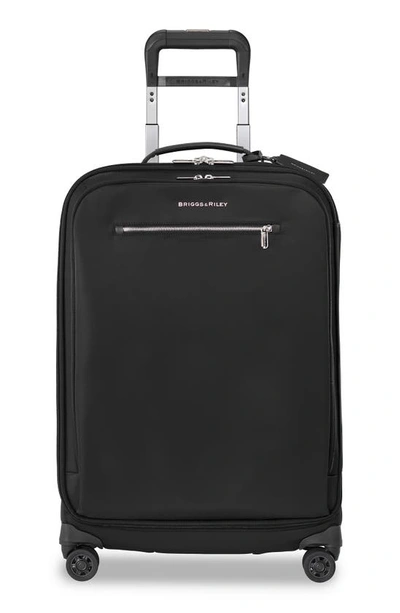 Shop Briggs & Riley Medium Rhapsody Spinner 25-inch Wheeled Luggage In Black