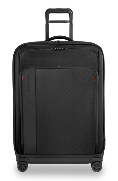 Shop Briggs & Riley Large Zdx 29-inch Expandable Spinner Packing Case In Black