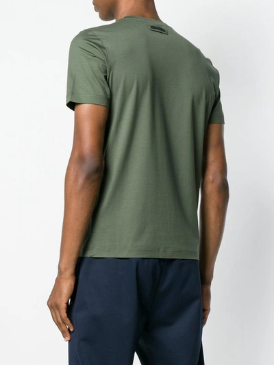 Shop Prada T-shirt Sage Green