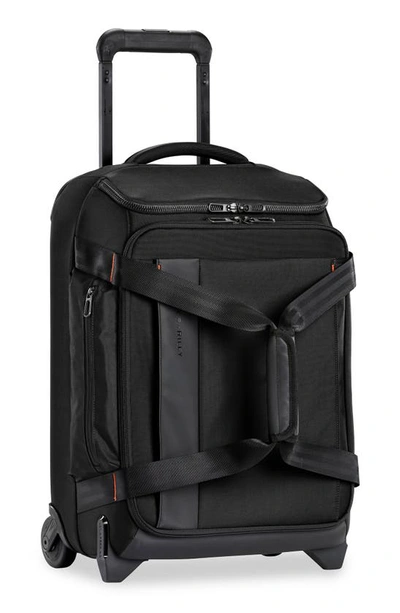 Shop Briggs & Riley Zdx 21-inch Carry-on Upright Duffle Bag In Black