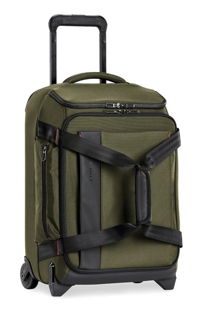 Shop Briggs & Riley Zdx 21-inch Carry-on Upright Duffle Bag In Hunter Green