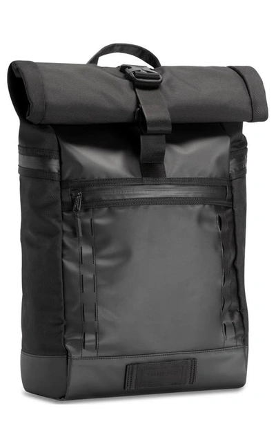 Shop Timbuk2 Tech Roll Top Backpack In Jet Black